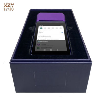 CE Compacto Terminal de mano de POS financiero con escáner de código de barras 2D
