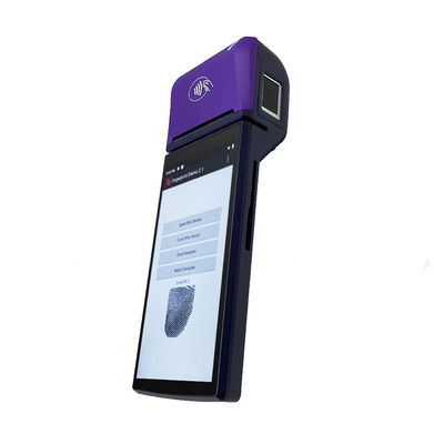 Máy bán hàng sinh trắc học cầm tay Bluetooth với máy quét WiFi Android 9.0