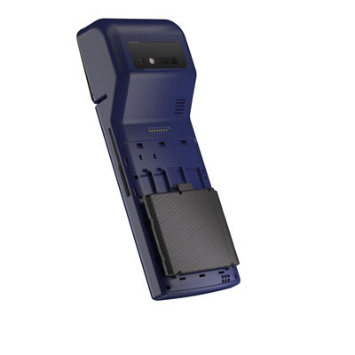 Máquina biométrica POS portátil de huella digital inalámbrica Android 11.0 con 8 GB de memoria