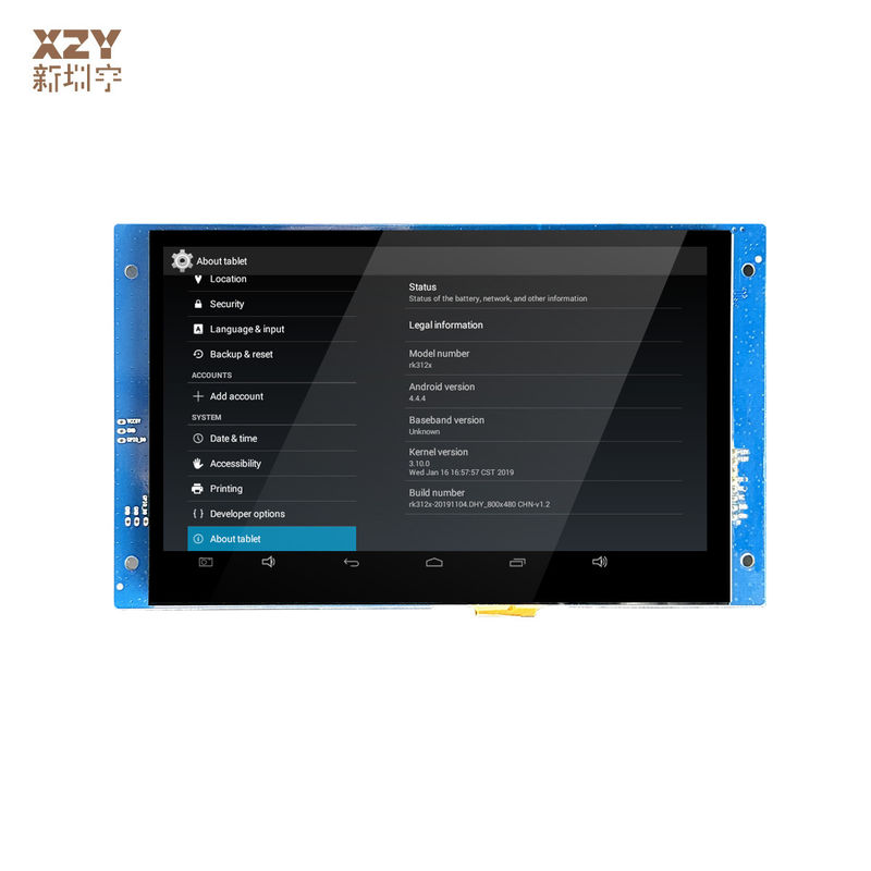 RK3128 Pantalla LCD Android G G Pantalla capacitiva Interfaz I2C Cuádruple núcleo A7 1.2GHz