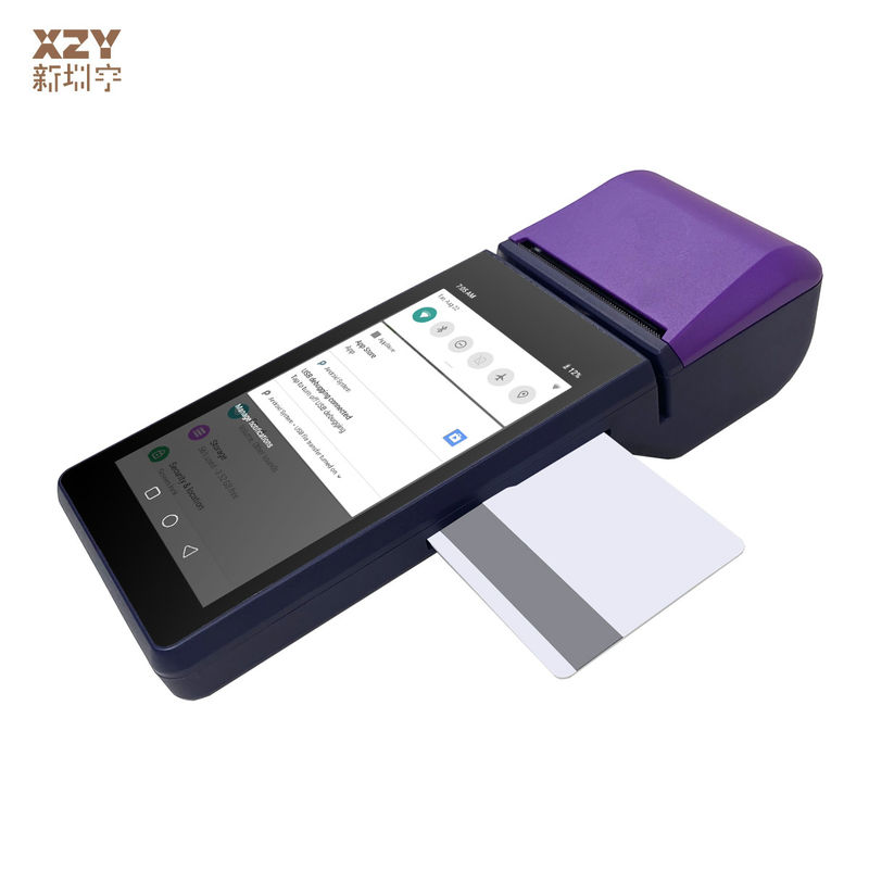 Terminal de POS móvil financiero con 2G RAM 16G ROM y GPS/GLONASS/BEIDOU Geolocalización